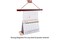 Magnetic Poster Hanger Frame, 8x10 8x12 8x24 Light Wood Wooden Magnet Canvas Artwork Print Dowel Poster Hangers Frames Hanging Kit (Mahogany, 8")